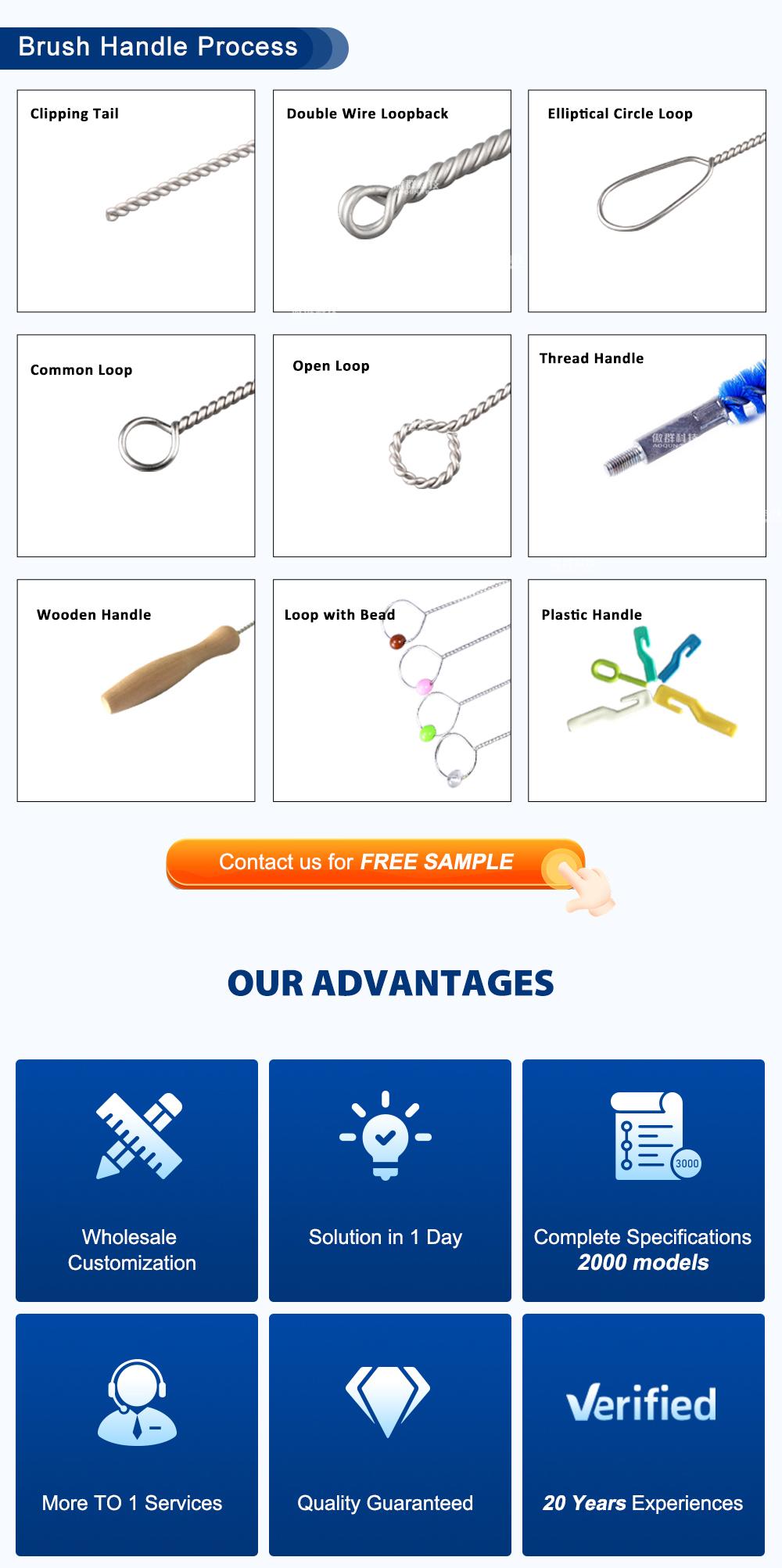 Rigid Endoscope Medical Cleaning Brushes