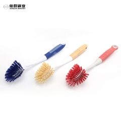 Dish Brush with Handle | Kitchen Scrub Brushes for Cleaning | Dish Scrubber with Stiff Bristles for Sink, Pots, Pans
