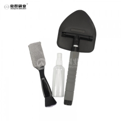 Glass Cleaner Tool, Car Interior Cleaning Kit, Car Detailing Kit Interior Cleaner with Detailing Brush Set, Gray Auto Detailing Supplies & Accessories