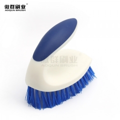 Heavy Duty Scrub Brushes Set with Wooden Handles, Triangle & Square Floor Scrubber, Dish Brush, Grout Cleaner for Kitchen, Bathroom, Tile, Carpet & Stubborn Stains Removal