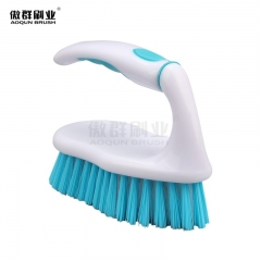 Heavy Duty Scrub Brushes Set with Wooden Handles, Triangle & Square Floor Scrubber, Dish Brush, Grout Cleaner for Kitchen, Bathroom, Tile, Carpet & Stubborn Stains Removal