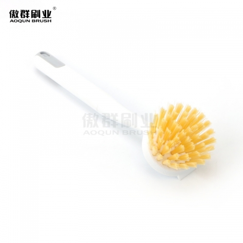 Dish Brush with Handle | Kitchen Scrub Brushes for Cleaning | Dish Scrubber with Stiff Bristles for Sink, Pots, Pans